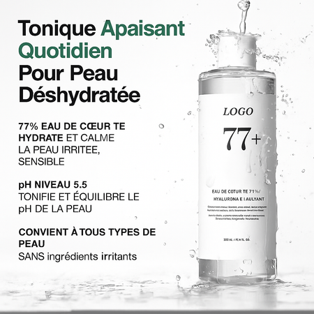 Lotion tonique apaisante à 77 % de feuilles de cœur ANUA Notes de Kiyoko